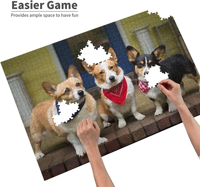 Welsh Corgi Dog 500 Piece Jigsaw Puzzle Jigsaw Puzzles for Adults Children The Young Jigsaw Puzzles for Adult Puzzle Game 500 Piece Toys Gift