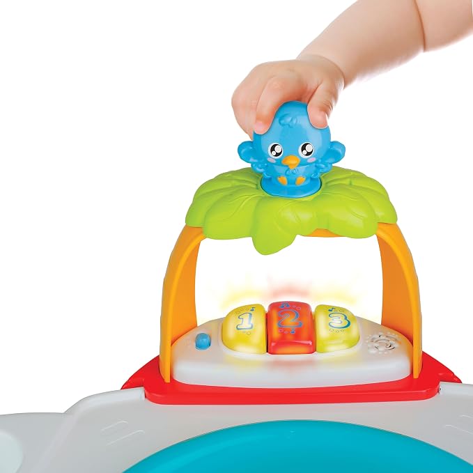 winfun Baby Move 3-in-1 Activity Center with Adjustable Height Includes Ball Popper, Spinning Ferris Wheel & More Converts from Sitting to Spinning to Toddler Play Table, Ages 6 to 36 Months