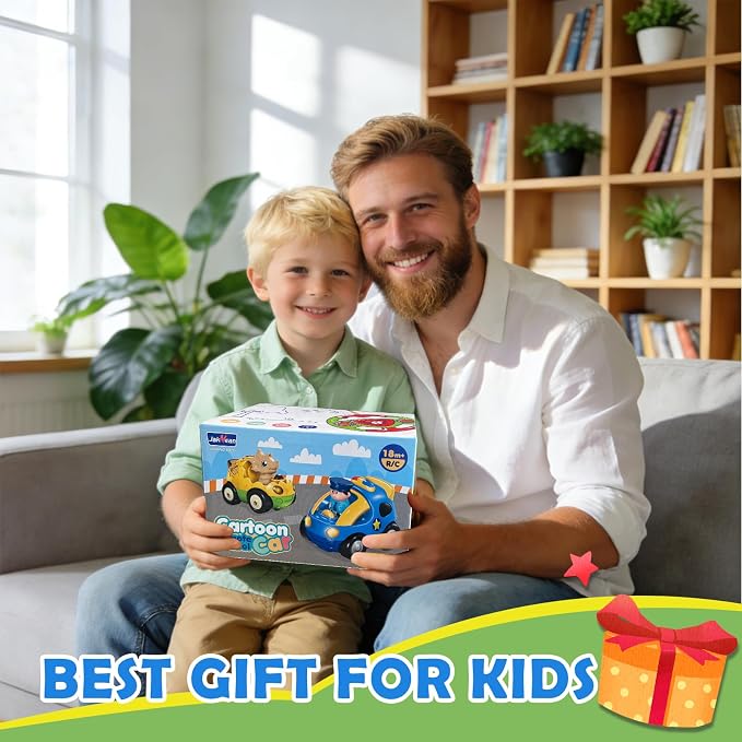 Remote Control Dinosaur Car for Kids - Dino RC Car Toys for Toddler Ages 18+ Months with Lights and Music, Birthday Gifts for Boys Ages 2 3 4 5 Years Old