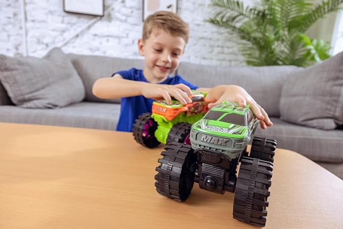 Team Power Exploding Monster Truck Toy with Explosive Crash Sounds and Lights, Smash It Up Again and Again, 8.7” Monster Truck Toys for Boys Kids Ages 3, 4-7 & Above | Toddler Toys Boy Birthday Gifts