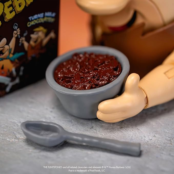 Jada Cocoa Pebbles Barney Rubble Action Figure Toys – 1:12 Scale – Fully Articulated – Retro Cartoon Collectible – Nostalgic Toy for Ages 8+