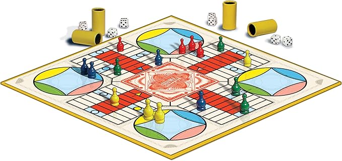 Parcheesi Royal Edition, with Charming Graphics, by Winning Moves Games USA | Classic Family Favorite, Fine Tokens and Dice Cups Included, 2-4 Players