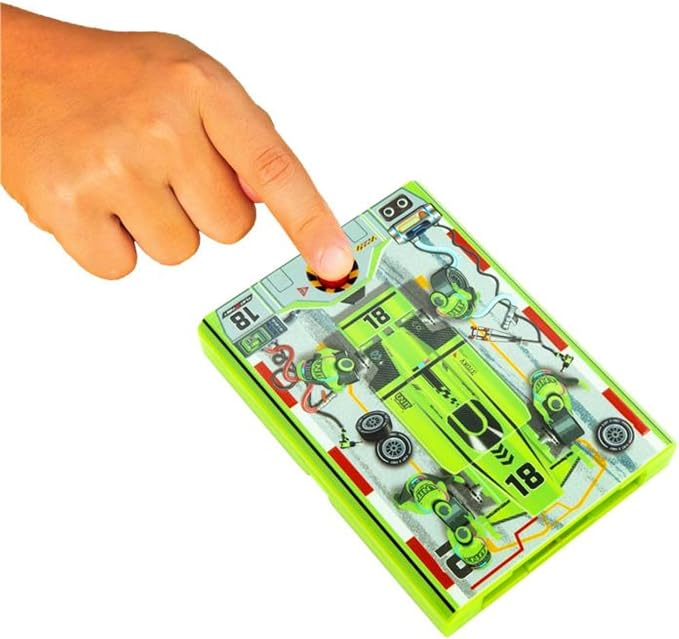 FLAT 2 FAST Original Speed Card Racer – Flat Car Racer and Pocket Size Racecar Launcher with Real Rubber Tires for High-Speed Racing – Transforming Toy Car for Boys – Load, Launch, Race! – Neon Green