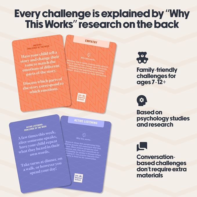 Speaking with Impact 52 Challenge Cards for Kids & Parents | SEL Emotional Intelligence | Social Emotional Learning Activities | Life Skills Classroom Must Haves | Teachers & Psychologists