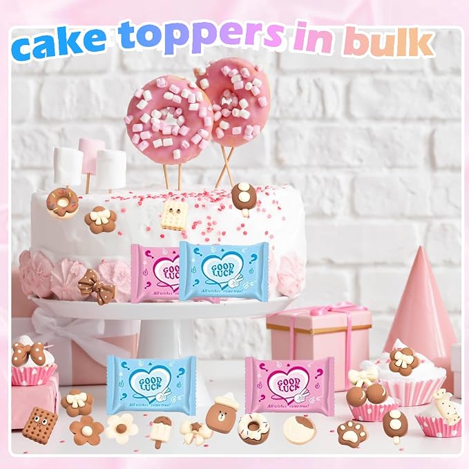 50PCS Coffee Brown Food Resin Blind Bags: Mini Cute Charms for Crafts, DIY Phone Case Decorations, Scrapbooking & Resin Miniatures