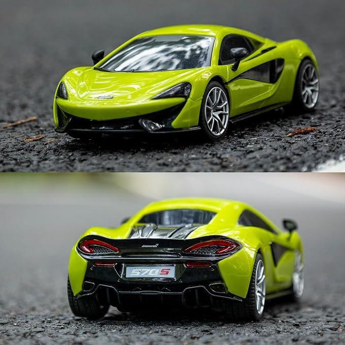 AEROQUEST McLaren Remote Control Car,Officially Licensed MCLAREN 570S,1:24 Scale Toy Car for Kids,Electric Sport Racing Hobby RC Cars,Birthday Gift for Boys and Girls（Green）