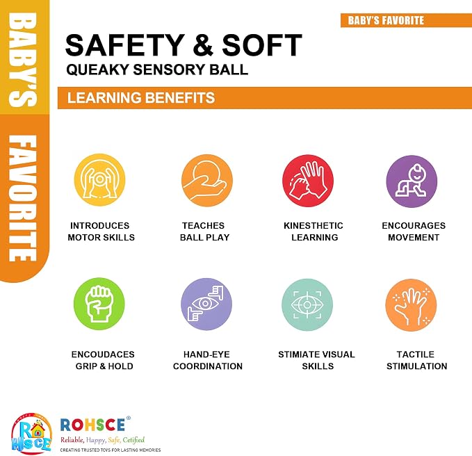 Baby Sensory Balls, 6PCS Soft Textured Spiky Bath Toys 6M+ | Soft Spiky Shapes, Bright Colors, Bath Play, Montessori Toys for Babies 6-12 Months, baby Shower Gifts