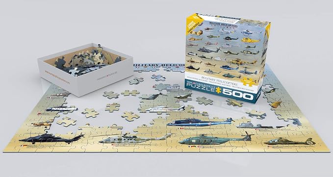 EuroGraphics Military Helicopters Puzzle, 500-Piece