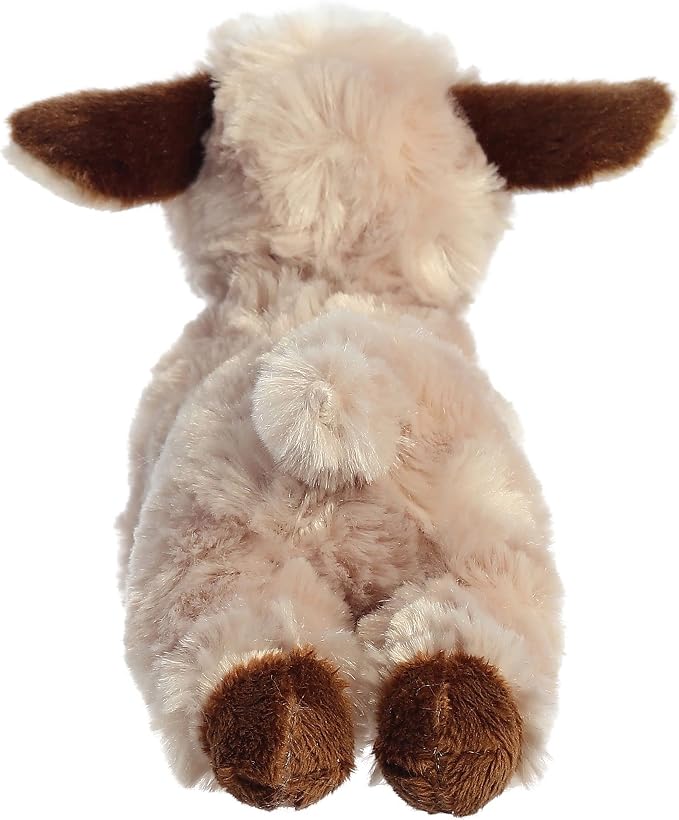 Aurora® Adorable Mini Flopsie™ Paisley Goat™ Stuffed Animal - Mini Companions Ready for Playful Adventures - for Kids All Ages, Toddlers, Adults, and Families - Brown 8 Inches