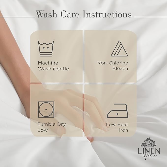 Linen Home 2-Pack King Sheet Set, 100% Cotton Percale Bedding, 8-Piece Value Bundle, Deep Pocket Cooling Bed Sheets for Hot Sleepers, Breathable & Crisp Hotel Quality, Long-Staple Cotton, Light Taupe