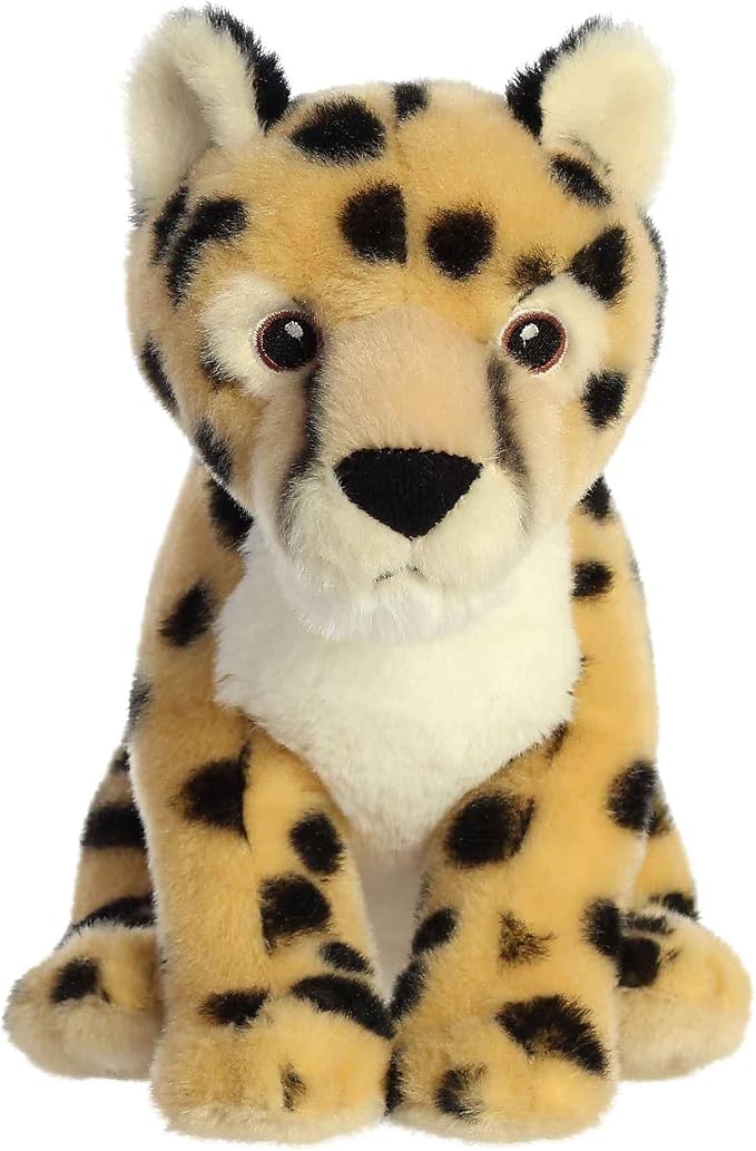 Aurora® Responsibly Made Eco Nation™ Cheetah Stuffed Animal - Ideal for Playtime Adventures - Perfect for Birthdays or Just Because - Gold 8 Inches