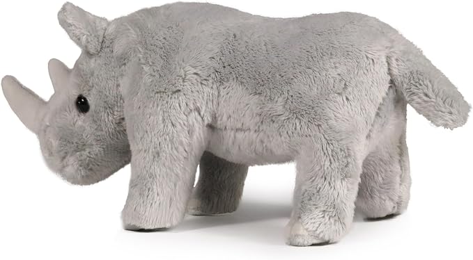 Ice King Bear Wild Animal Small Stuffed Animals Zoo Family Plush Toy (Rhino 7 Inches)
