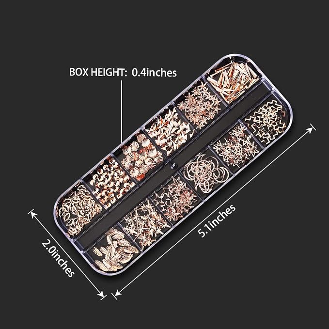 Artdone 9 boxes Nail Rhinestones Glitter Gems Diamonds Studs Crystals Sequins Kit With 1 Tweezers and 3 Pen for Nail Art Supplies Accessories