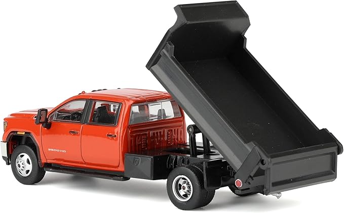 1/64 2022 GMC Sierra 3500HD with Dump Bed Cardinal Red Diecast Exclusive 51563-B
