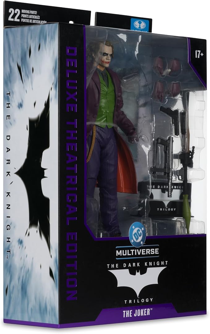 McFarlane Toys- DC Multiverse The Joker (The Dark Knight) 7in Action Figure (Deluxe Theatrical Edition)