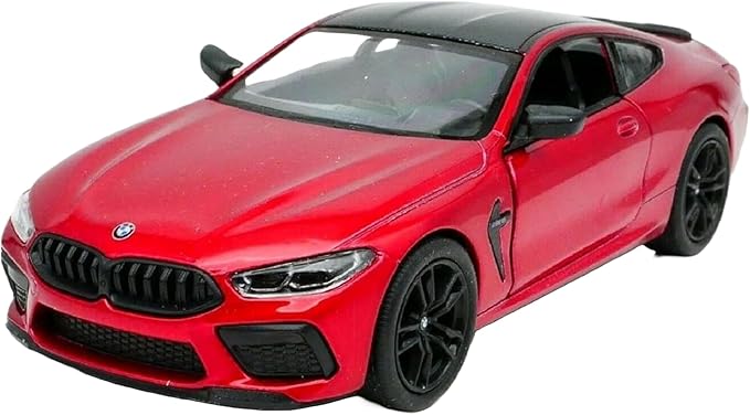 KiNSMART BMW M8 Competition 1:36 Scale 5" Die Cast Metal Model Toy Super Car w/Pullback Action (Red)