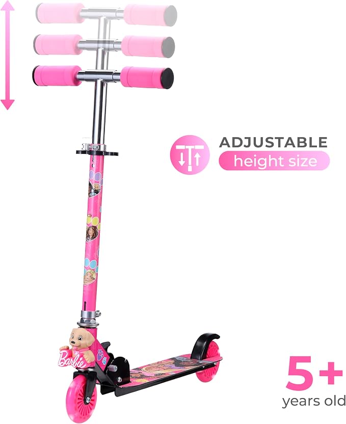 2 Wheel Kick Scooter for Kids, Foldable, Light Up LED Wheels