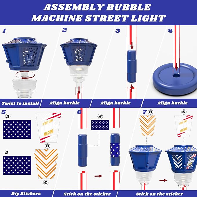 Bubble Machine for Kids Bubble Blower Maker with Lights and Music Automatic Bubble Stand Machine for Parties Birthday Wedding Toddlers Kid Summer Outdoor Toys (Blue)