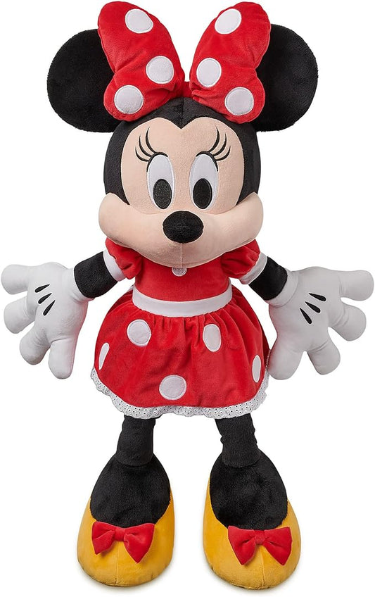 Disney Store Official Minnie Mouse Plush - Red Dress - Large 21¼ Inches Disney Stuffed Animals - Soft & Cuddly Toy - Plushies for Kids & Fans - Suitable for All Ages