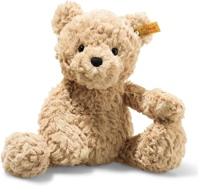 Steiff Jimmy Teddy Bear, Premium Teddy Bear Stuffed Animal, Plush Toy for Kids (Light Brown, 12")
