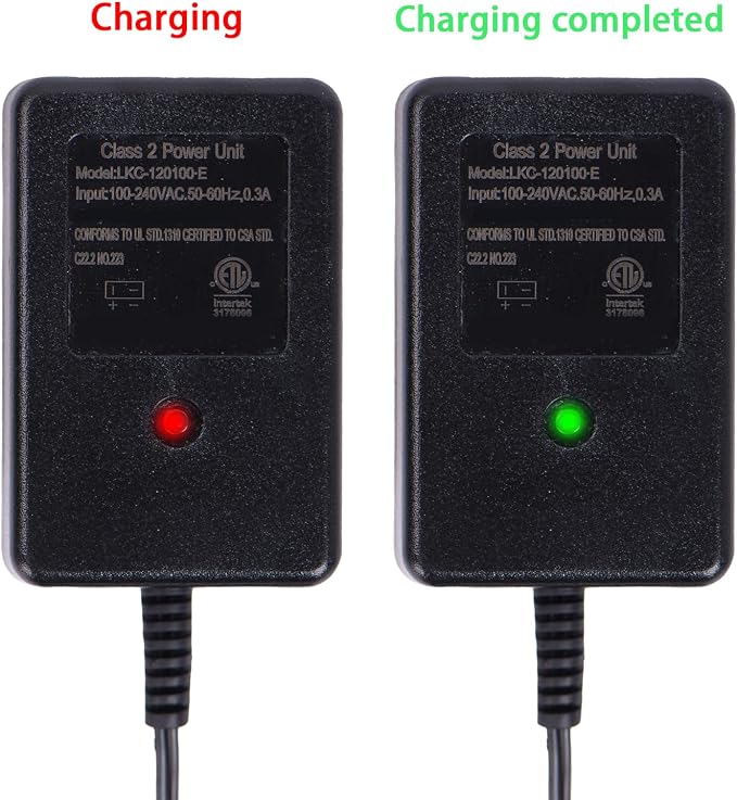 6V Charger for Kids Ride-On Toys and Cars - Compatible with BMX X6, Kid TRAX GMC, Wal-Mart, Moto ATV Quad, Electric Vehicle Power Adapter with Square Plug