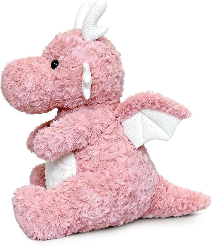 SUSULF Little Flying Dragon - Cute Stuffed Animal Plush Toy - Adorable Soft Dragons Toy Plushies and Gifts - Perfect Present for Kids (Pink,7.87in/20cm)
