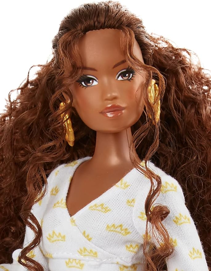 Naturalistas Dayna Crown Fest Fashion Doll, 11.5 Inch Articulated Doll with Authentic Textured Hair, Includes Fashion Pack & Accessories, Collectible Doll for Kids Ages 3+