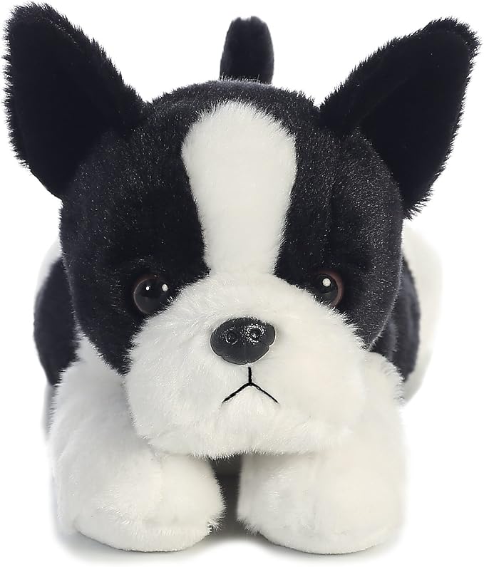 Aurora® Adorable Flopsie™ Buster™ Boston Terrier Stuffed Animal - Used to Create Imaginative Play Adventures - Perfect for Birthdays, Kids and Adults, All Ages - Black 12.5 Inches