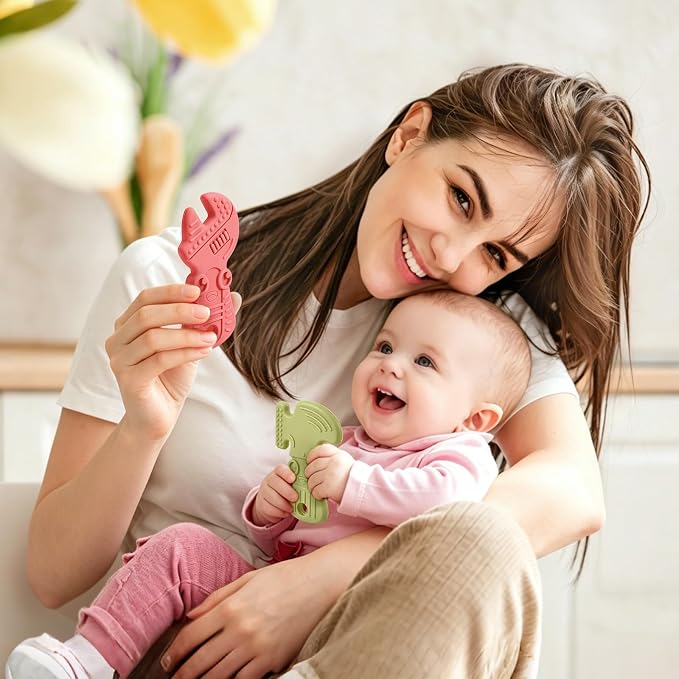 TYRY.HU Baby Teething Toys for Babies 0-6 Months 6-12 Months, BPA Free Silicone Baby Molar Teether Chew Toys, Hammer Wrench Spanner Pliers for Boys Girls, Soft-Textured, Easy to Hold & Clean, Cute