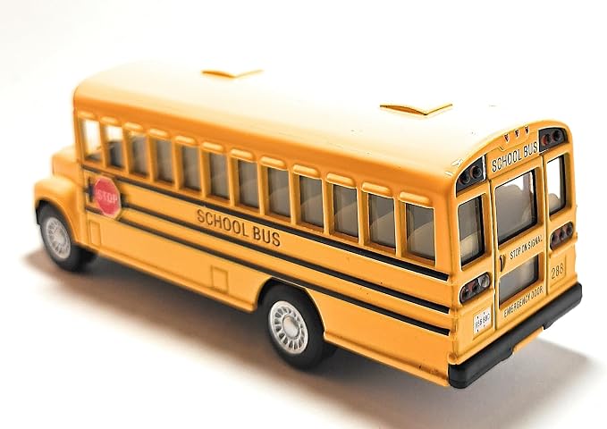 KiNSMART KiNSFUN Yellow School Bus 5" Die Cast Metal Model Toy Car