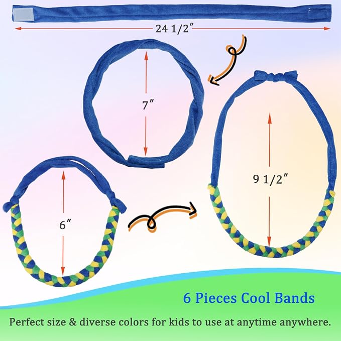 Chew Necklaces for Sensory Boys, Terry Cloth Chewy Necklace Sensory Kids with Chewing, Teething, Biting, Fabric Absorbent Autism Sensory Products with ADHD,SPD, Fidgeting, Anxiety