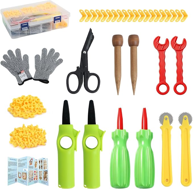 Cardboard Cutting Tools for Kids, 273 PCS Cardboard Construction Kit, Safe Kids Tool Set for Todder, Creative Toy for DIY Projects, STEM Educational Toys Birthday Gift for Boys and Girls Aged 4 5 6