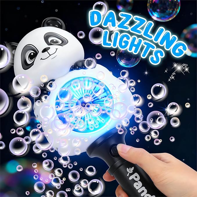 Bubble Wands for Kids Ages 4-8 Years Old: Light Up Bubble Machine Bubble Wand for Parties Outside Toys for Toddlers 3-5 Automatic Bubble Machine Rechargeable Gifts for 3 + Year Old Girl Boy