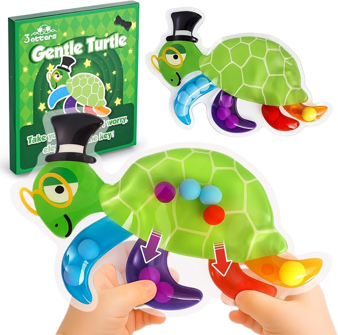 3 otters Color Sorting Toy, Matching Games for Toddlers Sensory Fidget Toy for Kids Fine Motor Matching Games for Preschool Gifts Activities Travel Essential Stock Stuffering