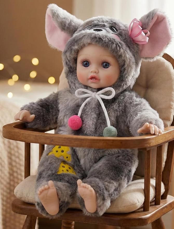 Baby Doll Realistic Soft Body 15 Inch Newborn Doll with Outfits | Cute Vinyl Head & Limbs, Lifelike Hand-Painted Details, Real Life Doll with Accessories Pretend Care, 3+ Year Old Girl Gifts