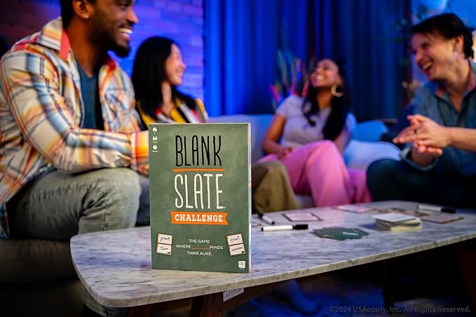 Blank Slate: Challenge, A Fresh Take on The Classic, Creative Word Matching Fun with 150 Word Prompts, Match Words to Score Points & Win, Great Travel Party Game Experience for 2 or 4 Players