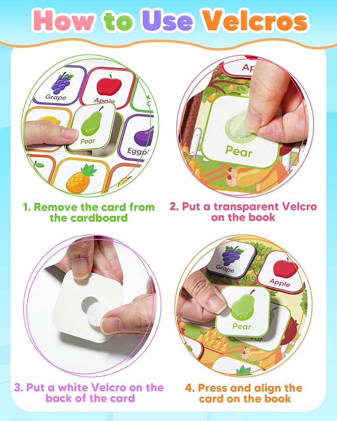 Toddler Busy Book Preschool Learning Activities, Montessori Educational Toys for 3 4 Year Old Boy Girl Gifts, Tracing Coloring Activity Books for Kids Ages 3-5, Autism Sensory Travel Toys for Toddlers
