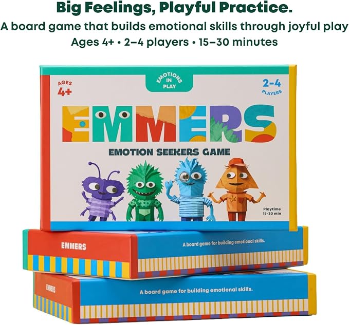Emotion Seekers Game – Kids Board Game for Social Emotional Learning – Teaches Social Skills, Emotion Regulation & Empathy – Families & Therapy Educational Tool – Ages 4+
