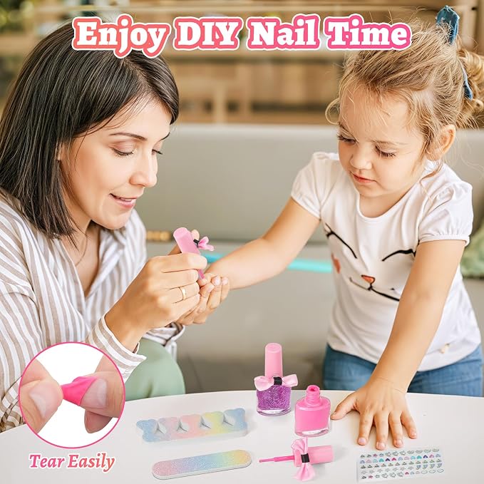Princess Dress Up Clothes for Girls 3 4 5 6 Years Old, Non-Toxic Kids Makeup Kit, Princess Set Toy Gift for Toddlers Birthday