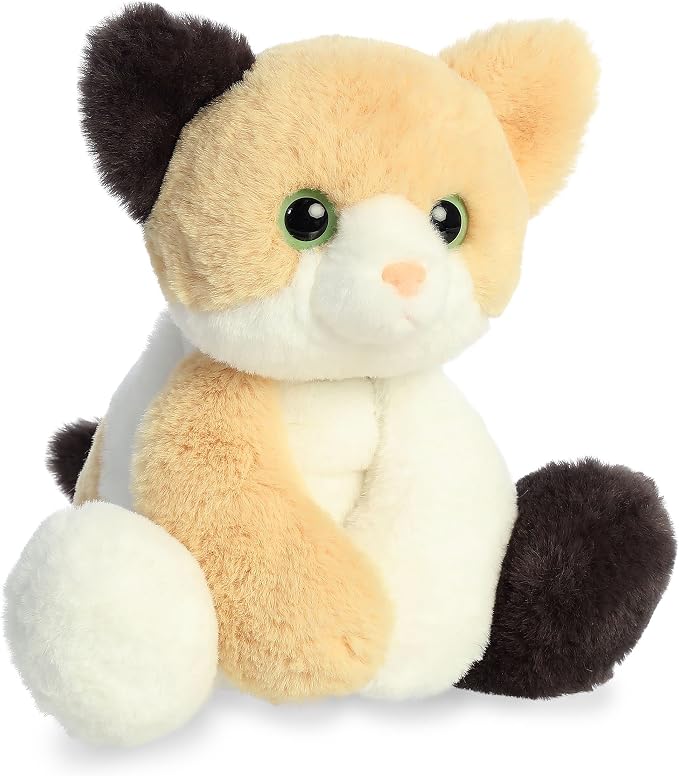 Aurora® Adorable Flopsie™ Callie Cat™ Stuffed Animal - Used to Create Imaginative Play Adventures - Perfect for Birthdays, Kids and Adults, All Ages - White 13 Inches