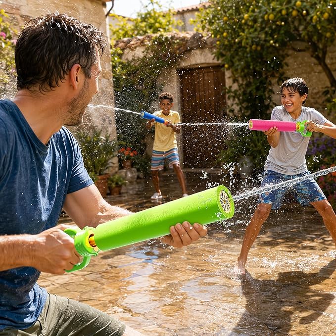 6 Pack Water Squirter for Kids, Foam Water Pool Squirt Toy, Outdoor Swimming Beach Water Play, Pool Backyard Party Activities Birthday Gift Toy for Toddler Kid Ages 1-3 4-8 8-12