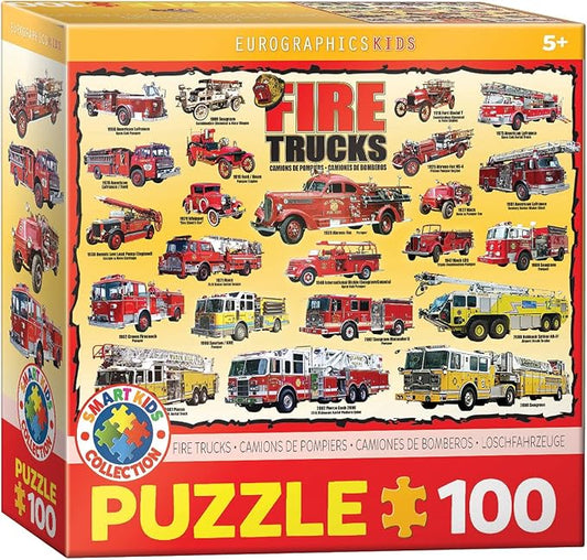 Fire Trucks 100 Piece Jigsaw Puzzle
