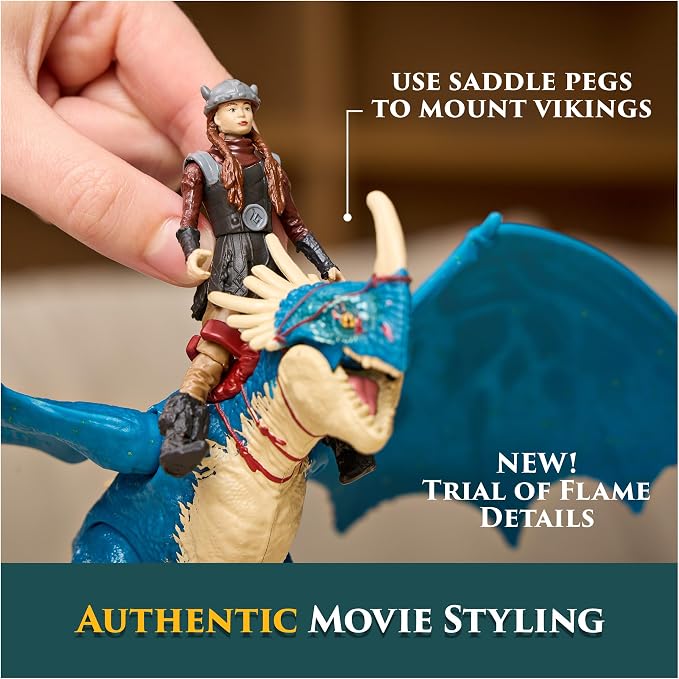 DreamWorks Dragons, How to Train Your Dragon, Deadly Nadder & Astrid, Viking Duo Action Figures, Kids Toys for Boys Ages 4 and up