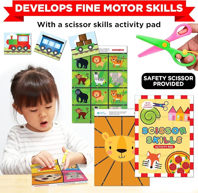 Learnabee Toys for 3 Year Old Boys/Girls | Gift for 3 Year Old Kids | Board Books and Fun Activities | Learning and Educational Toys & Games (1 Box Set)