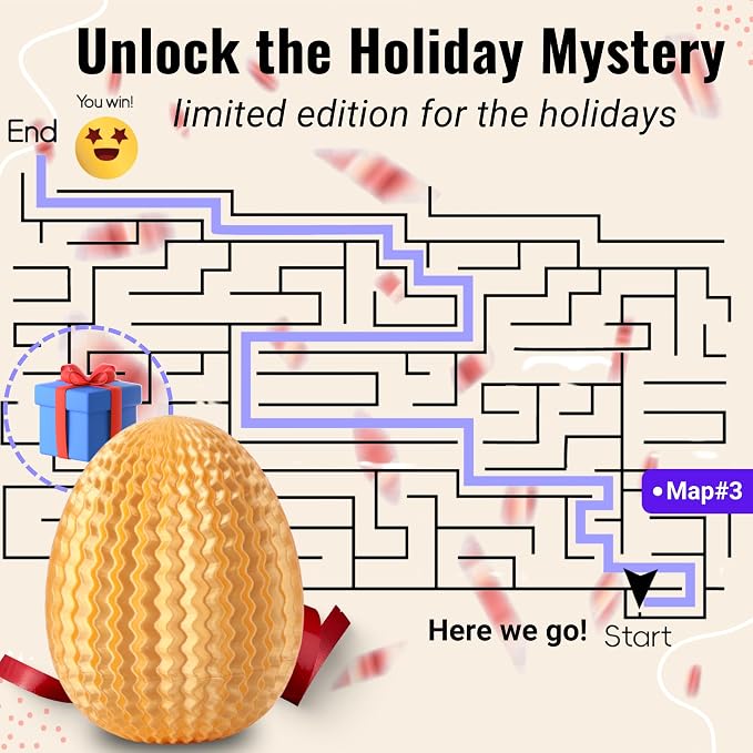 Maze Egg Money Puzzle Gift Box: Available in 4 Unique Internal Designs - Secret Cash Holder & Surprise Gift Container for Easter, Birthday, Wedding - Fun Brain Teaser Toy for Kids & Adults