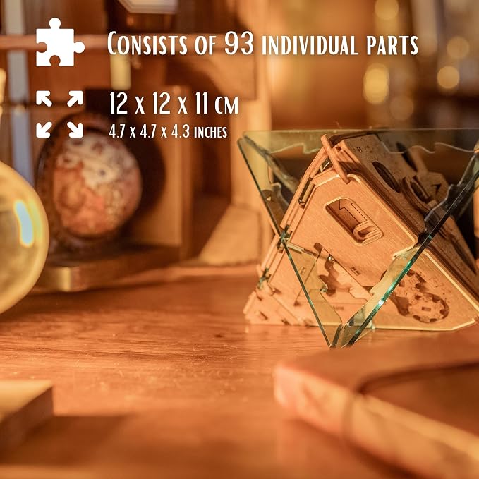 PUZZLE POTATO Anti-Gravity Puzzle Box - 3D Brain Teaser Puzzle for Adults - Wooden Treasure Chest - Money Puzzle Box for Cash Gift - Escape Room Game