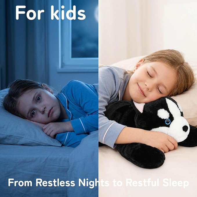 Niuniu Daddy 20" | 3.3 Pound Weighted Husky Stuffed Animal Plushie for Adults & Kids, Large Weighted Lap Pillow for Comfort, Soft Sensory Stuffy Toy as Gift for Holidays