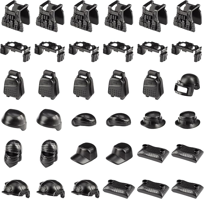 83 Pcs Toy Soldiers Figures US Army Battle Toy Set - Weapons Pack Military Weapon Battle Building Blocks Compatible with Major Brand, 3 Years Old and up