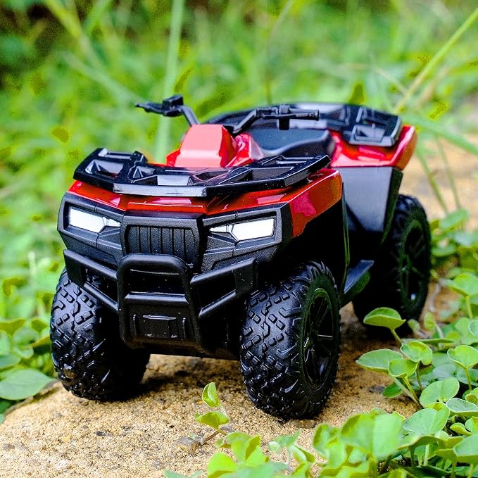 RMZ City 1:36 ATV Off Road Vehicle Model Car, Diecast Pull Back Beach Motorcycle Toy Car for Kids Boy Girl, Car Model Collection and Decoration, Red