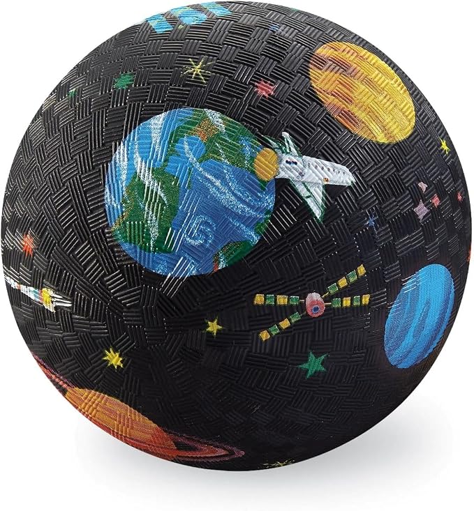 Crocodile Creek Playground Ball - Durable Rubber Ball for Kids Ages 3 and Up - Bouncy Inflatable Ball for Kickball, Indoor Games, and Outdoor Sports - PVC-Free
